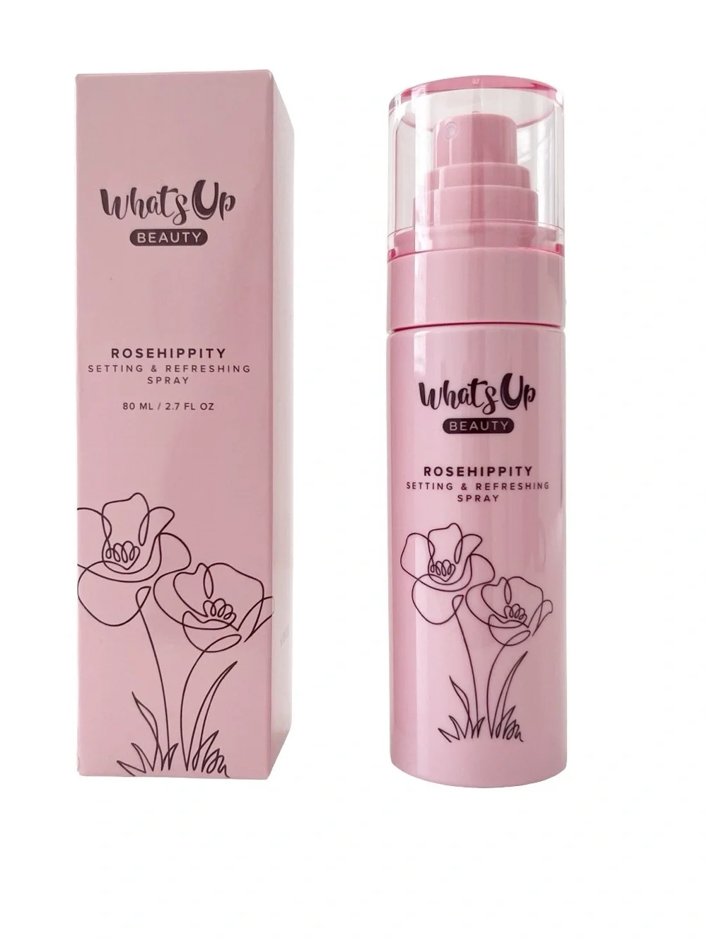 What's Up Beauty Rosehippity Setting & Refreshing Spray Natural Finish NIB